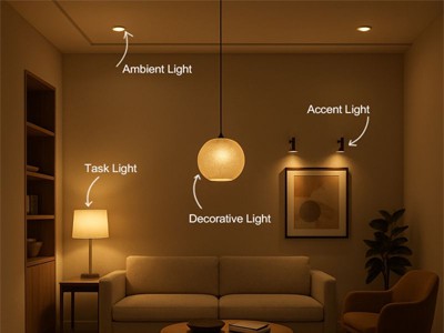 Como escolher iluminação decorativa para salas diferentes