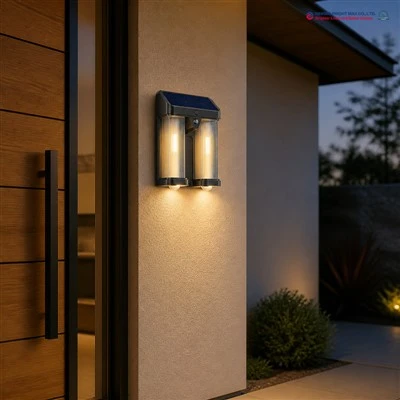 Lâmpada solar para parede externa
