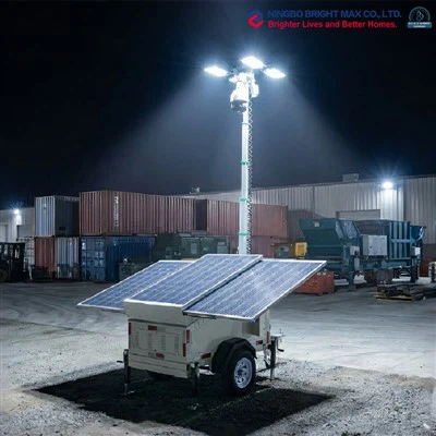 Torre de luz LED solar