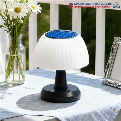 Candeeiro de mesa movido a energia solar para exterior